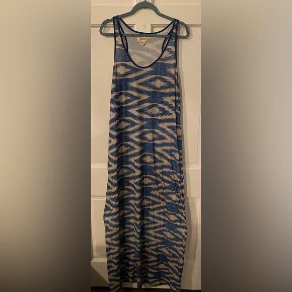 Ralph Lauren Denim & Supply Aztec Print Racerback Teeshirt Maxi Dress, size XL - Picture 2 of 7